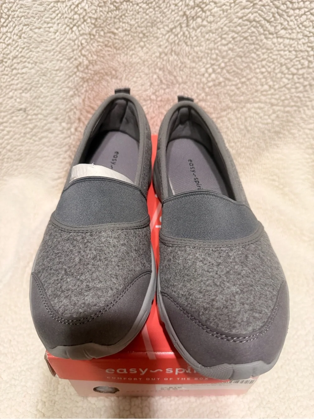 Spirit Slip-On Comfort Flats in Gray